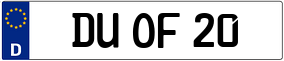 Truck License Plate